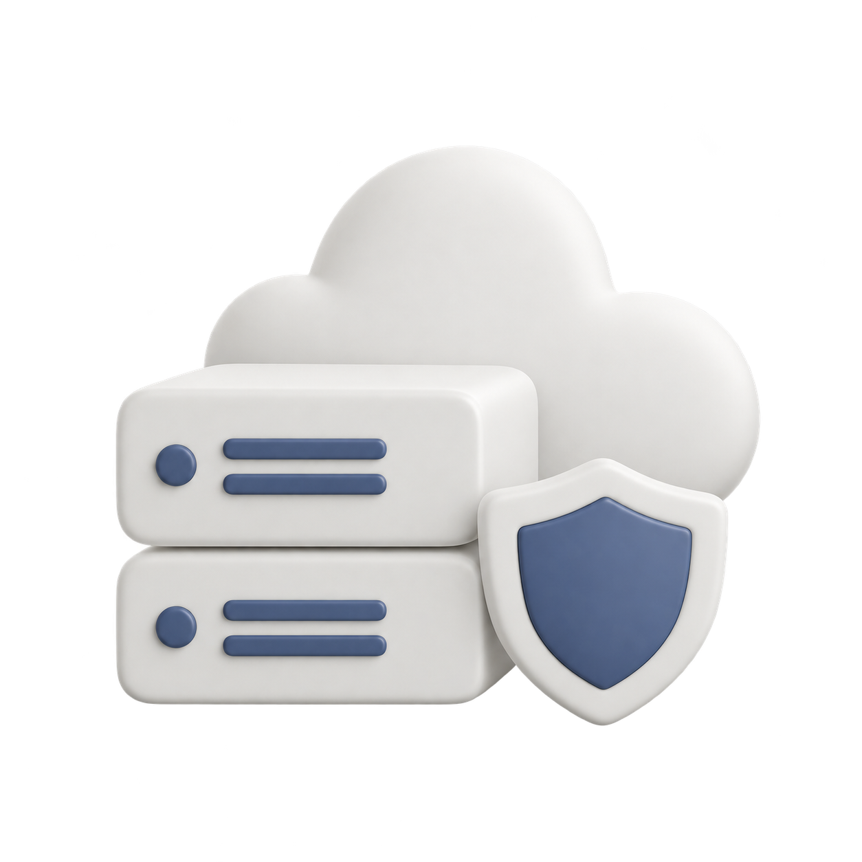 Cloud servers and security shield