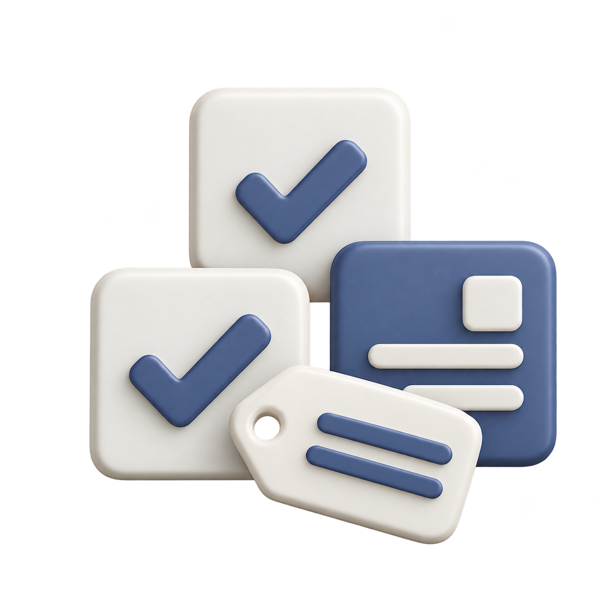 Selectable modules and a price tag
